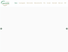 Tablet Screenshot of campingplatz-toenning.de